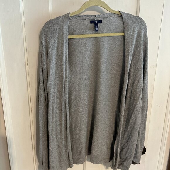 | GAP FACTORY | Gray Open Front Cardigan - Picture 2 of 8